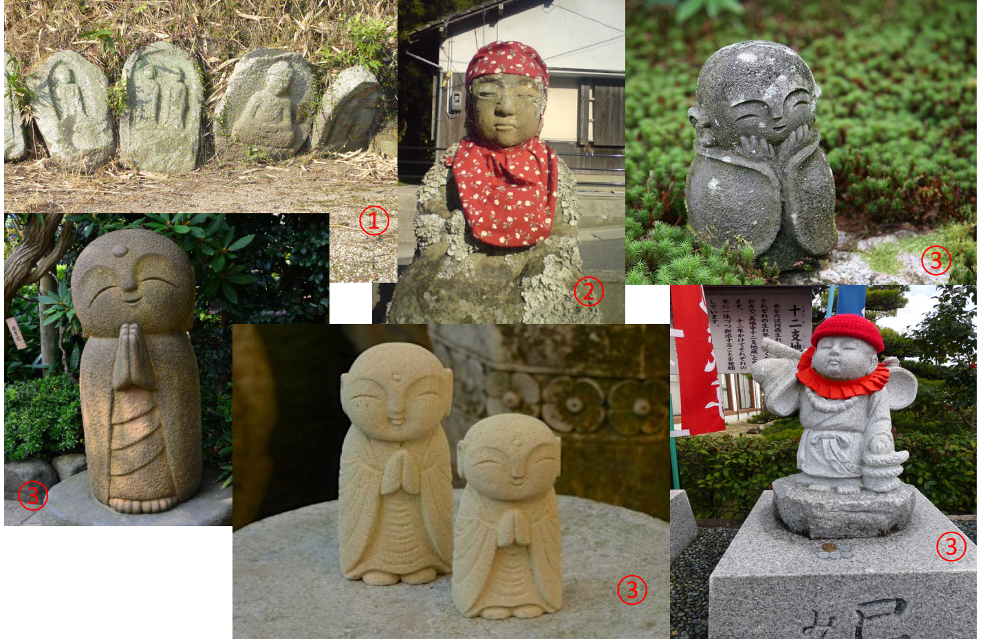 different types of O-Jizo-San